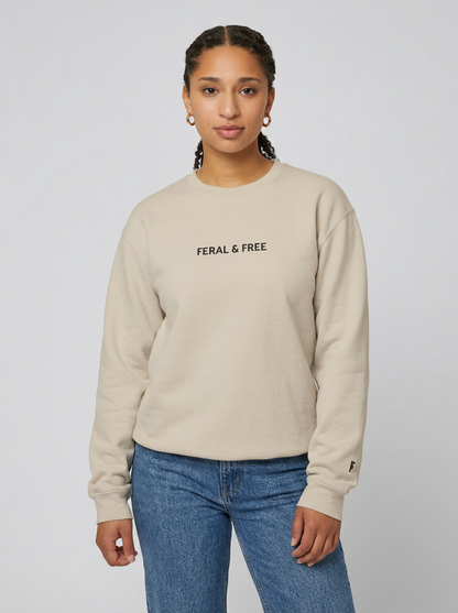 Generated by Modelfy for Feral & Free Classic Crewneck Sweater