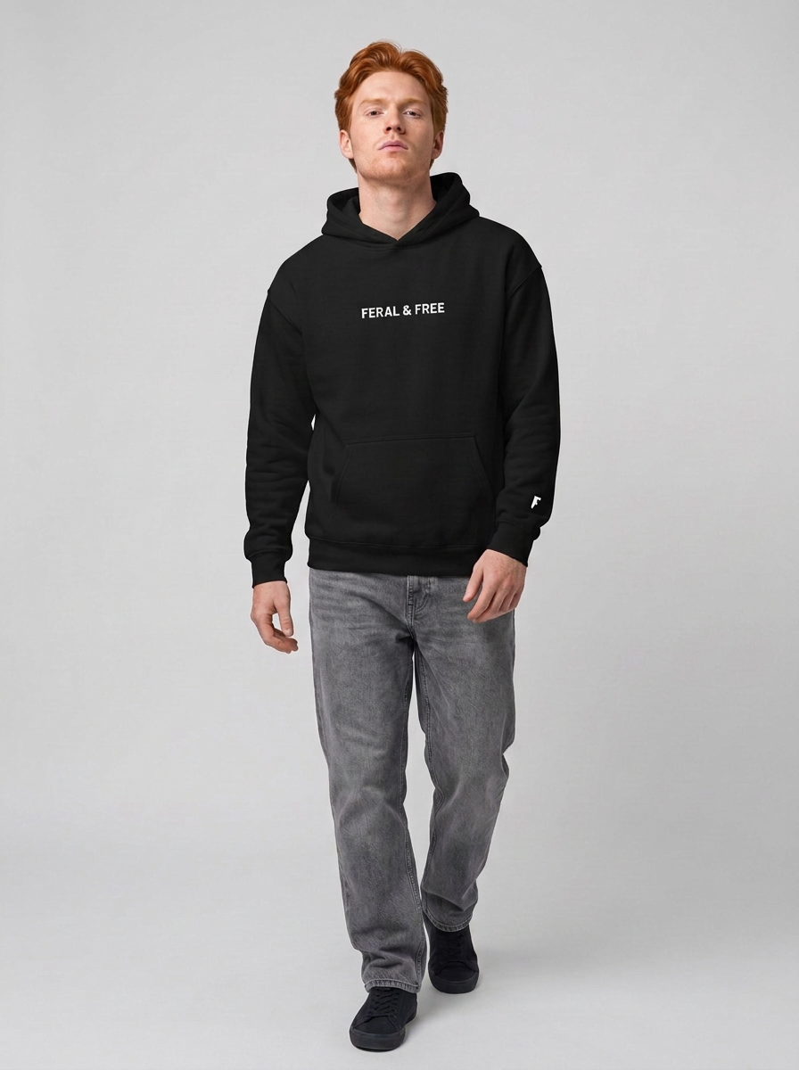 Generated by Modelfy for Feral & Free Classic Hoodie